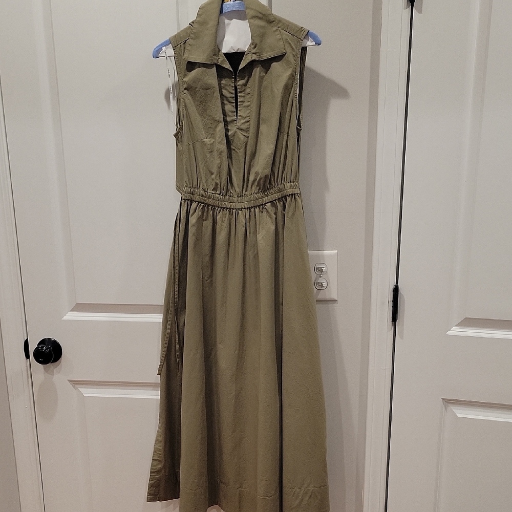 Calvin Klein Olive Midi Dress